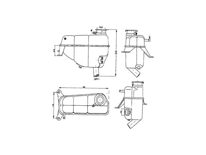 MAHLE CRT121000S — RADYATÖR YEDEK SU DEPOSU MERCEDES E-CLASS W124 S124 C124 A124