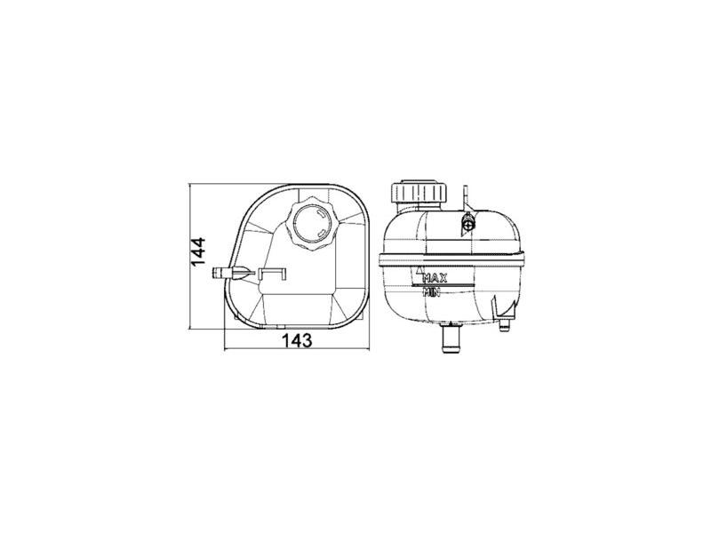 MAHLE CRT85001S — RADYATÖR YEDEK SU DEPOSU MINI R50-R52-R53 01-07