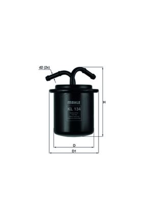 MAHLE KL134 — YAKIT FİLTRESİ (BENZİN) ( SUBARU FORESTER 2.0 )