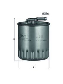 MAHLE KL1551 — YAKIT FİLTRESİ (MERCEDES E-SERİSİ (W211) 03-08 / S-SERİSİ (W220) 03-08 / G-SERİSİ (W463) 00-)