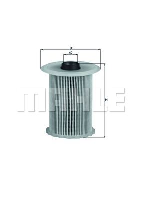 MAHLE KX183D — YAKIT FİLTRESİ ( RENAULT MASTER II 01/- TRAFIC 1.9-2.2-2.5 DCI-MOVANO-VIVARO 2.2-2.5 DTI )