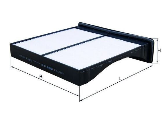 MAHLE LA461 — KABİN FİLTRESİ ( SUBARU FORESTER 10/ /SUBARU XV 12/ / IMPREZA 07/ / LEVORG 12/ / TOYOTA AVENSIS