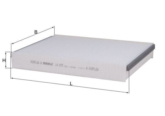 MAHLE LA875 — KABİN FİLTRE ( FORD FOCUS CMAX 11- CONNECT 13- KUGA 13- ) / VOLVO (V40) (13-)