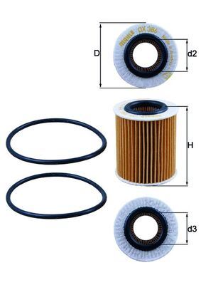 MAHLE OX386D — YAĞ FİLTRESİ (FIAT GRANDE PUNTO 1.9 MTJ /OPEL ASTRA H-VECTRA C-SIGNUM-ZAFIRA B 1.9 CDTI)