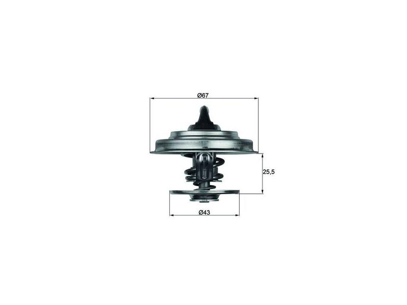MAHLE TX1883D — TERMOSTAT 83º (CONTA İLE) MERCEDES TRAVEGO OTOBUS, ACTROS 97-, AXOR