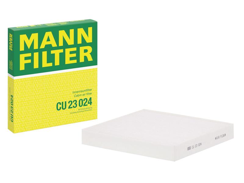 MANN CU23024 — POLEN FİLTRESİ ELANTRA 1,6 20> IONIQ 5 21> IONIQ 6 22> KONA 1,0 T-GDI 23> SANTA FE 1,6 T-GDI 20> STARIA 21>