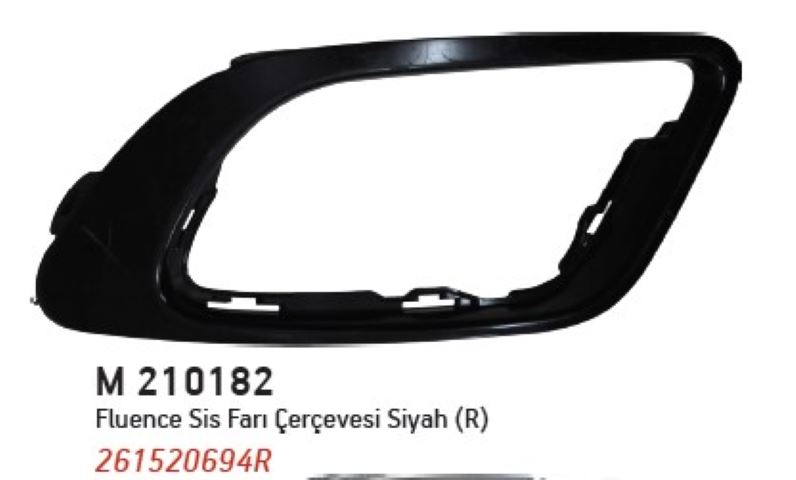 MARAL M210182 — SİS FARI ÇERÇEVESİ SİYAH SAĞ(261520694R) FLUENCE