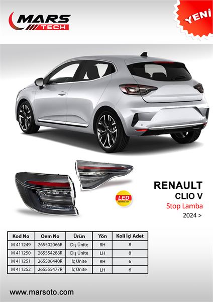 MARS 411250 — STOP SOL DIS ( RENAULT CLIO V FAZ )