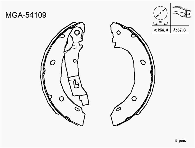 MGA 54109 — KAMPANA BALATA ( FIAT DUCATO 02 - 06 / PEUGEOT BOXER / CITROEN JUMPER 2,8 02 - 06)