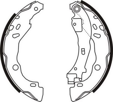 MGA 54256 — ARKA PABUC BALATA Ø-(CITROEN C2 2003/2012 CITROEN C3 2003/ PEUGEOT 1007 1.4 16v HDI 2005/ LANCIA YPSILON (843_)