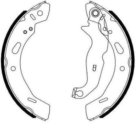 MGA 54263 — ARKA PABUC BALATA Ø-(FORD FIESTA VI 1.4 TDCI 2008/2014 FORD FIESTA VII 1.5 TDCI 2012/ FORD KA 1.2 2008/ MAZDA 2