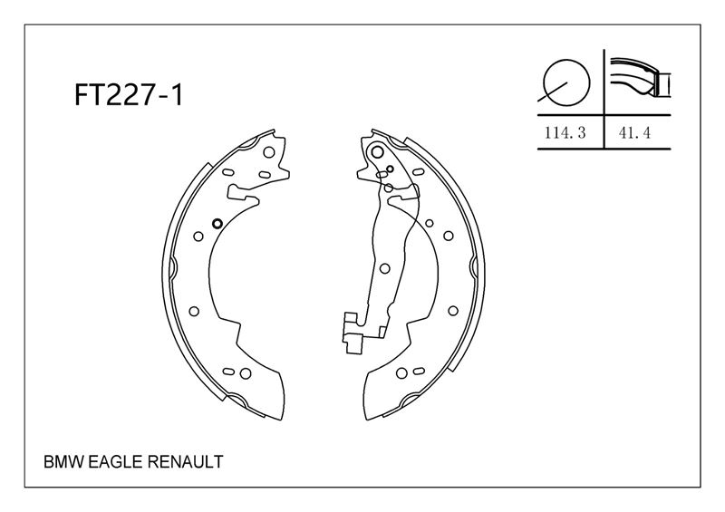 MGA 542711 — KAMPANA PABUCLU BALATA ( BMW E30 )