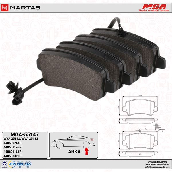 MGA 55147 — FREN BALATA TAKIMI ARKA MASTER III 440600264R