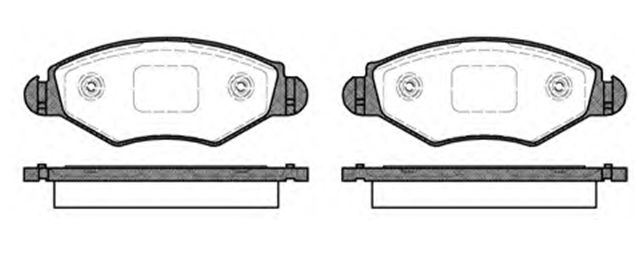 MGA 55160 — ON FREN DISK BALATA WVA 23205 23597 ( PEUGEOT 206 1.4 1.4HDI 1.6 01- )