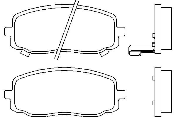 MGA 55240 — BALATA FREN ON-(HYUNDAI I10 08/12/KIA PICANTO 04/10 )