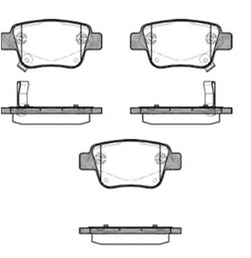 MGA 55267 — FREN BALATASI ARKA TOYOTA COROLLA VERSO BENZIN 2005-2008 / AVENSIS 2003-2008