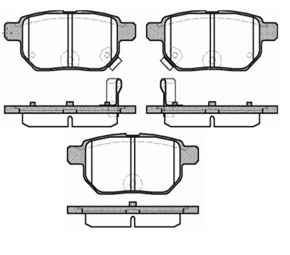 MGA 55275 — FREN BALATASI ARKA TOYOTA COROLLA AURIS 1.4 1.6 VVTI 2007-2011 / COROLLA 2013-