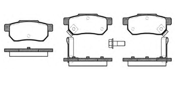 MGA 55317 — FREN BALATASI ARKA HONDA CIVIC 96-00 / JAZZ 02-10 / ROVER 90-