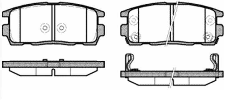 MGA 55337 — BALATA FREN ARKA - (CHEVROLET CAPTIVA 07/12 / OPEL ANTARA 07/12 / HYUNDAI TERRACAN 02- )
