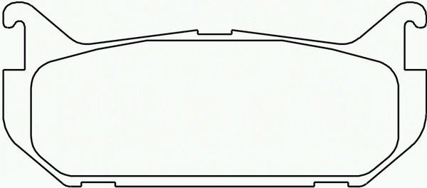 MGA 55351 — BALATA FREN ARKA-(MAZDA 626 92/97 ) (ESKİ NO 29-04100114 )