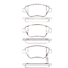 MGA 55472 — FREN BALATASI ON OPEL CORSA D KUCUK TIP