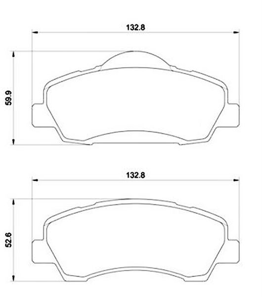 MGA 55551 — DISK BALATA ON ( PEUGEOT 301 - 1.2 VTI 72 12- 1.6 VTI 115 12- 308 II - 308 SW / CITROEN -C-ELYSEE 1.2 VTI 1.6