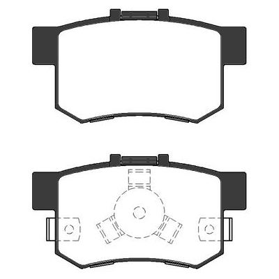 MGA 55575 — FREN BALATASI ARKA HONDA CIVIC 2001-/ CRV 2001-2007 ACCORD 1998-2008 FRV 04-/