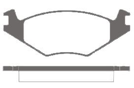MGA 55580 — ON FREN BALATASI- (VW POLO 82-00 POLO CLS 96-00 SEAT IBIZA 93-99)