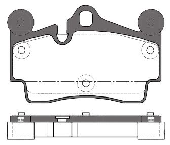MGA 55581 — ARKA FREN BALATASI- (VW TOUAREG 03-10 AUDI Q7 07-15 PORSCHE CAYENNE 03-10)