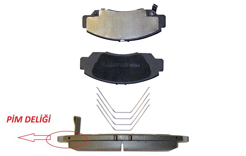 MGA 55606 — ON FREN BALATASI HONDA CIVIC 1.4-1.6-1.8 HB-SEDAN FD6 2006-/ CIVIC FB7 2012-/ HONDA FRV 2006-/ PIM DELIKLI