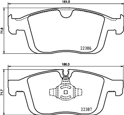 MGA 55777 — FREN BALATASI ON-(VOLVO XC60 2013//2017)