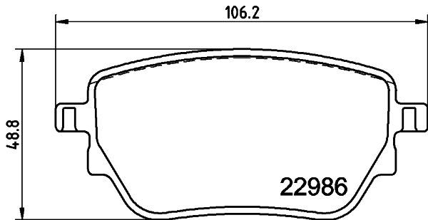 MGA 56338 — FREN BALATASI ARKA-(MERCEDES A-SERİSİ (W177) A180 2018/ MERCEDES CLA (C118) CLA 200 (118.387) MERCEDES B-SERİSİ