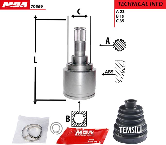 MGA 70569 — AKS KAFA IC-(DAIHATSU TERIOS 97// ) (23x19x35)
