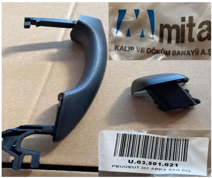 MITA 03501021 — PEUGEUT 301 ARKA SAĞ DIŞ KAPI KOLU
