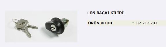 MITA 2212201 — BAGAJ KİLİDİ ( RENAULT R9 )