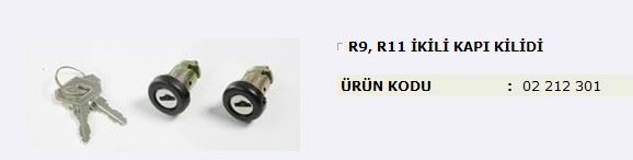 MITA 2212301 — KAPI KİLİDİ 2LI ( RENAULT R9 / R11 )