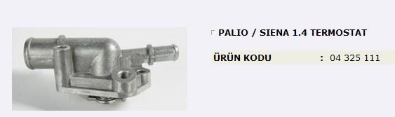 MITA 4325111 — TERMOSTAT ( FIAT PALIO / SIENA 1.4 )
