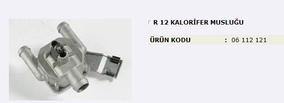 MITA 6112121 — KALORİFER MUSLUGU ( RENAULT R12 )