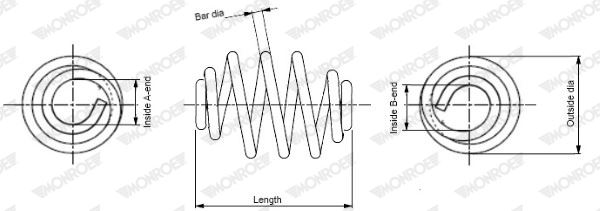 MONROE SN0427 — HELEZON YAYI ARKA OPEL ASTRA G 98-05