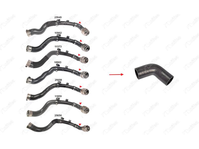 NIFEA 11428 — TURBO HORTUMU PLASTİK BORU HARİÇ OK İLE GÖSTERİLEN KÜÇÜK HORTUM MEGANE IV 15>CLIO V 19> CAPTUR II 20>KADJAR