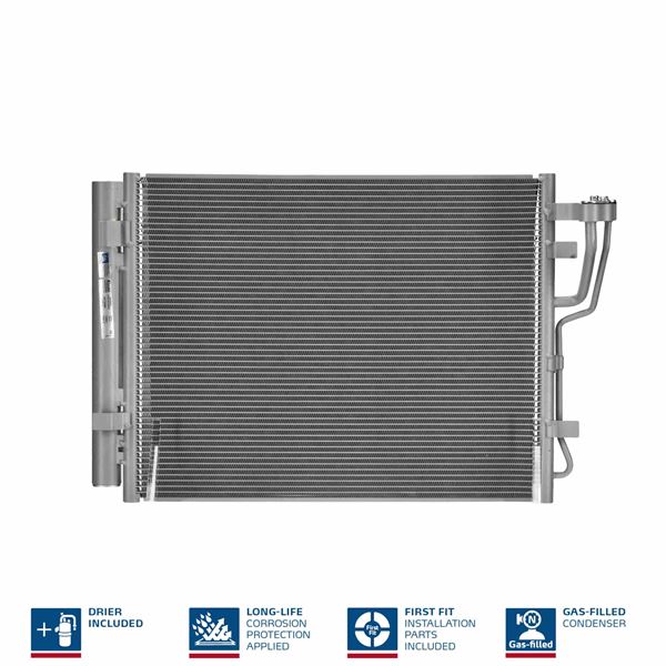 NISSENS 940007 — KLİMA RADYATÖRÜ HYUNDAI I30 1.6 2.0 CRDI 07- / KIA CEED 1.6-2.0 CRDI 07- 513×396X17