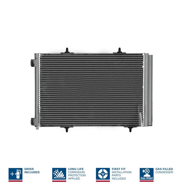 NISSENS 940055 — KLİMA RADYATÖRÜ OPEL CROSSLAND X PEUGEOT 207 208 1007 2008 CITROEN C3 C4 C3 AIRCROSS DS3 1.2 PURETECH 1.4