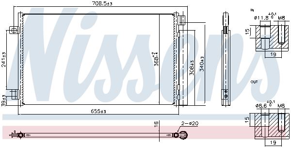 NISSENS 941014 — KLİMA RADYATÖRÜ (FIAT 500E)