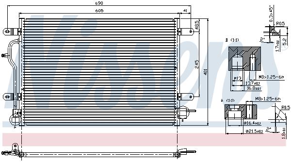 NISSENS 94583 — KLİMA RADYATÖRÜ AUDI A4 2001-