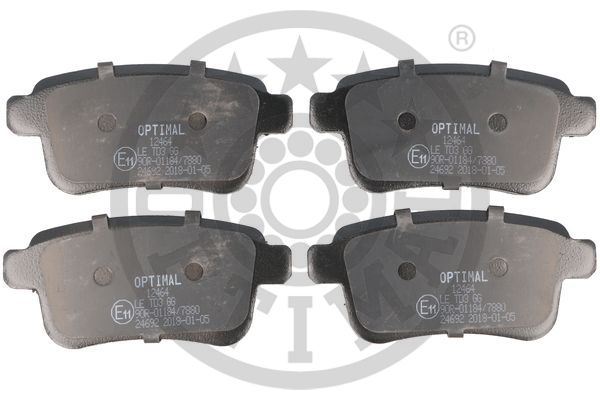 OPTIMAL BP12464 — FREN BALATASI ARKA (95 MM) MERCEDES CITAN 12- RENAULT KANGOO EXPRESS 08-
