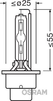 OSRAM 66240CLC — XENON FAR AMPULU D2S 35W MECEDES,BMW,OPEL,FORD,FIAT