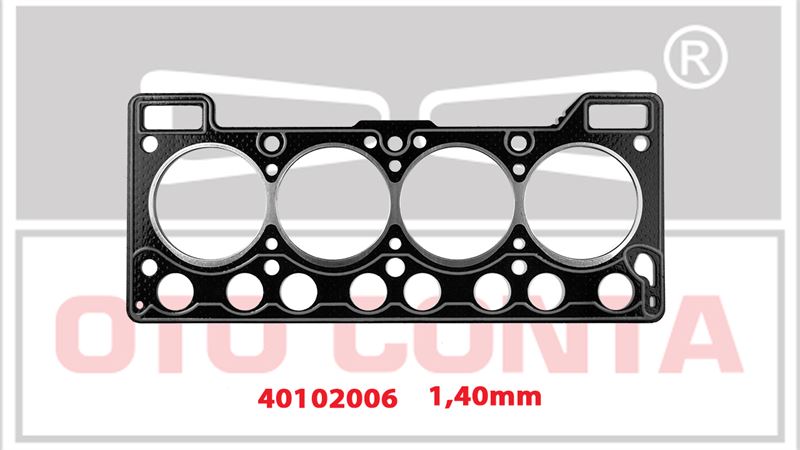 OTO CONTA 40102006 — SİLİNDİR KAPAK CONTASI SİYAH 1.40 mm RENAULT R9 R12 1.4 C1J 700 715 C2J717 720 C1J 768 C2J770 C3J700