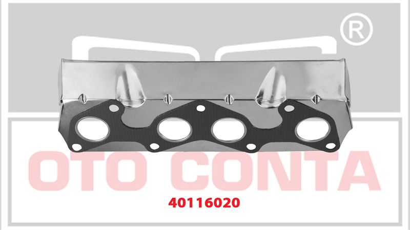 OTO CONTA 40116020 — EGZOZ MANİFOLD CONTASI ÇELİK SIPERLIKLI RENAULT R19 CLIO 1.4 E6J E7J 700 712 718