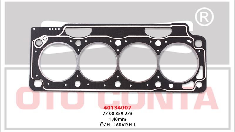 OTOCONTA 40134007 — SİLİNDİR KAPAK CONTASI OZEL TAKVIYELI LPGLI ARAÇLAR 1.40 mm RENAULT LAGUNA 1.8 2.0 F3P F3R