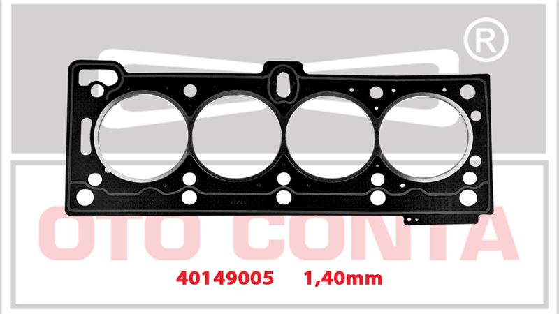 OTO CONTA 40149005 — SİLİNDİR KAPAK CONTASI 1.40 mm STANDART RENAULT MEGANE KANGOO 1.4 1.6 8V K7J 700 701 K7M 702 710